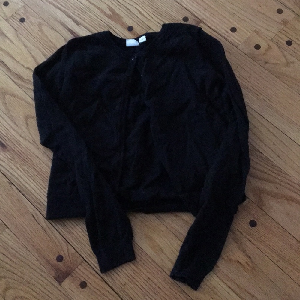 Black cardigan